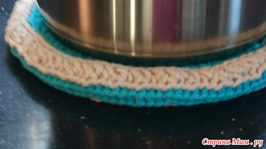 Вязанная подставка под горячую кастрюлю, чайник и т. д. - Страна Мам