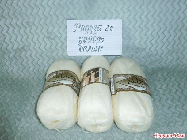 Радуга-21, ноябрь. Отчет - шаль "Секретная тропинка".