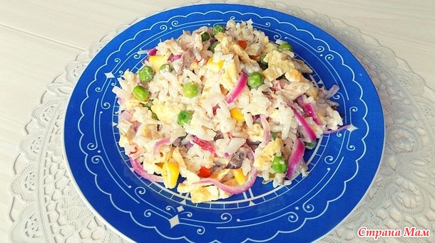 Вкусный салат из "Гавайской смеси" овощей