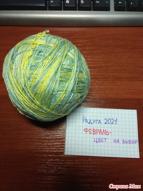 Радуга 2021. Февраль. Цвет по выбору - 1.