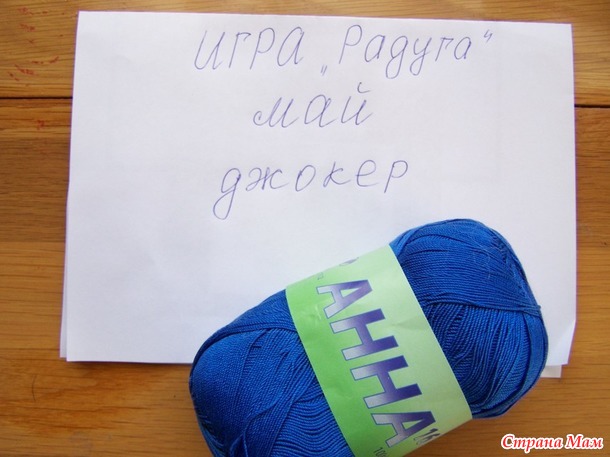 Отчёт по игре Радуга, май 2021, джокер, Блуза "Синие розы" крючком
