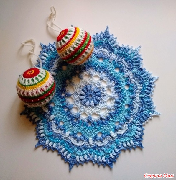 Домовёнок. Декабрь. Салфетка Winter