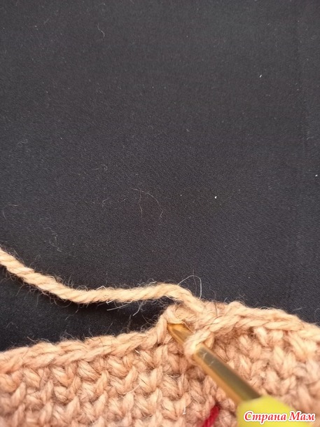 Онлайн. Вязание носков столбиками без накида в раскол.