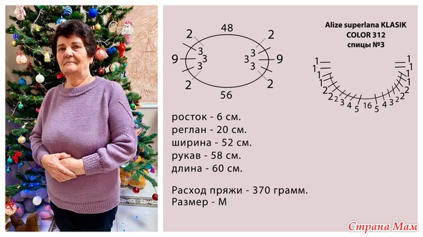 Джемпер "Спелая сирень"