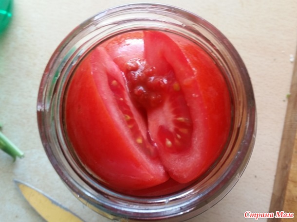 Ленивые маринованные помидоры