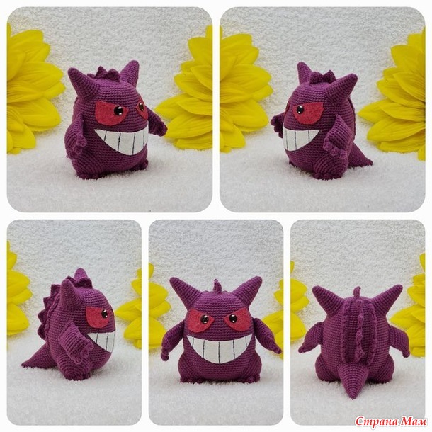 Покемоны Gengar и Майлотик. Подарок для внучки.