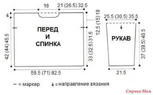 Современный джемпер, связанный из ажурных квадратов, разделённых между собой витой резинкой. Спицы.