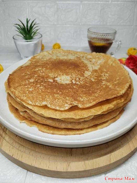 Блины на манке и геркулесе
