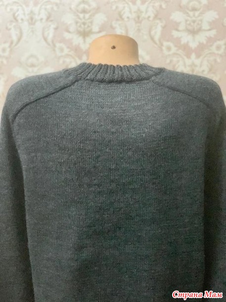 Пуловер с рукавом "погон"