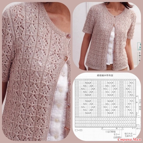 Подборка несложных узоров спицами (часть 38)