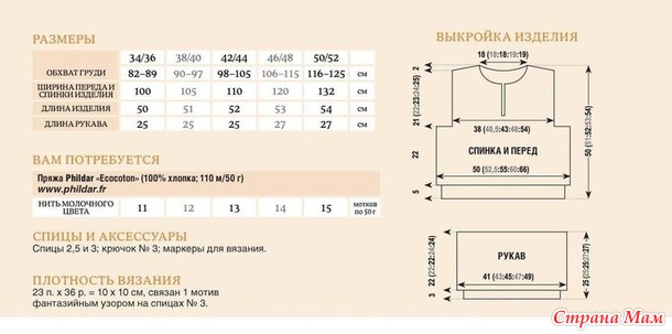 Стильный микс. Джемпер с воротником-поло. Спицы.