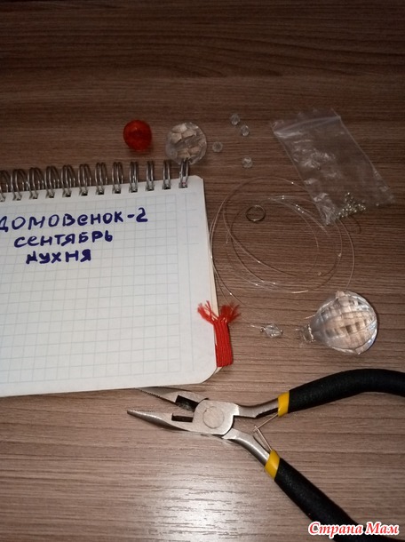 Домовёнок -2. Сентябрь. Шторка из бусин.