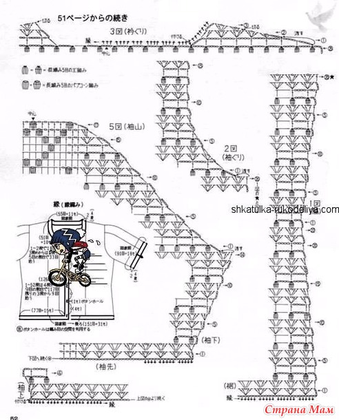 Ажурный жакет(схемы узоров). Крючок.