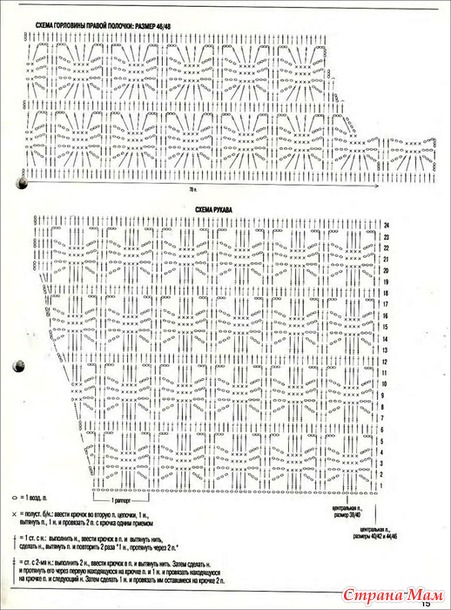 Летняя ажурная рубашка Монако. Крючок.