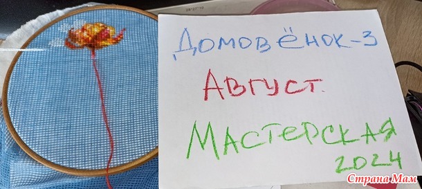 Домовёнок-3. Август. Чехол на швейную машину.