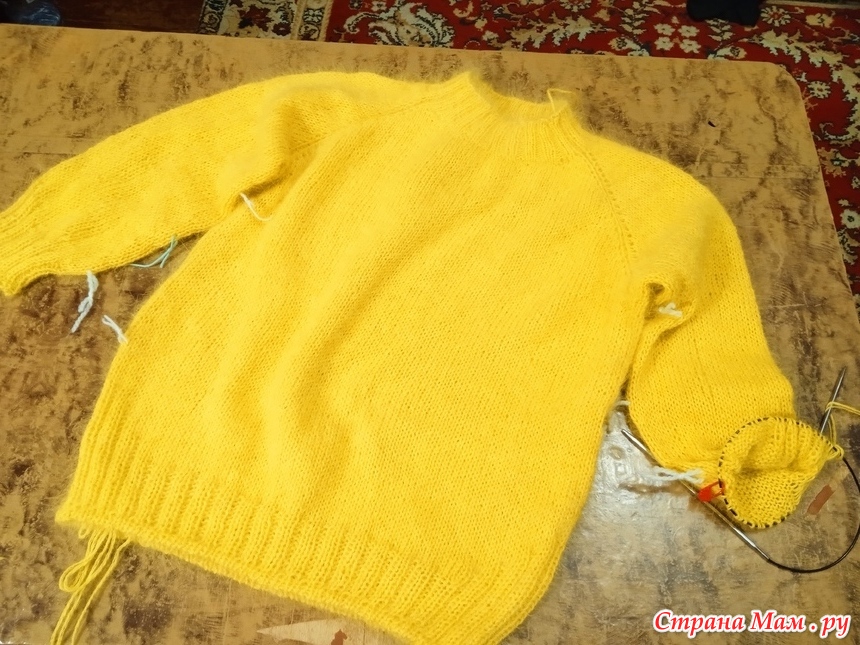Пуловер с отделкой руликом. Вязание спицами для женщин. internat-mednogorsk.ru