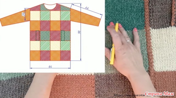 Вязаное пальто с капюшоном. Экспресс МК
