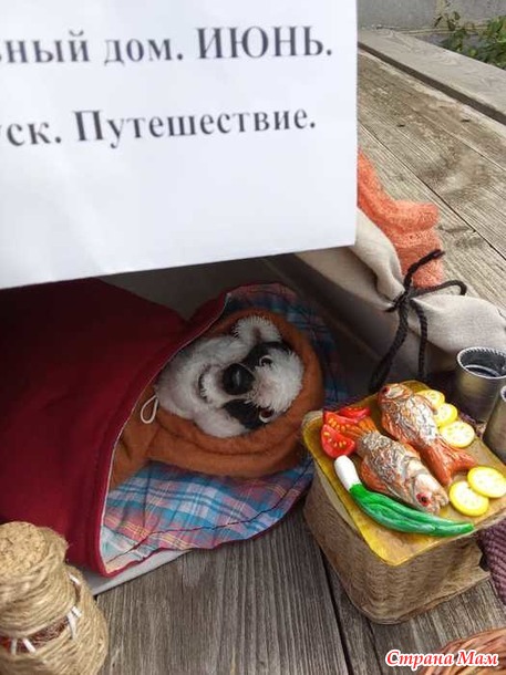 Кукольный дом. Июнь. Барсук в походе.