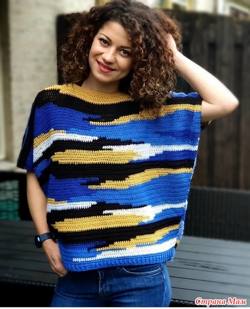 Безрукавка «Пейзаж снов». от Katerina Designs.