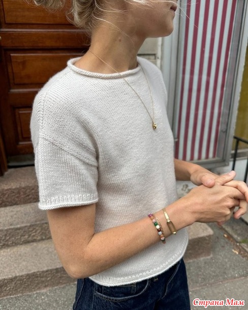 Футболка Cloud Tee от Petiteknit. Спицы.