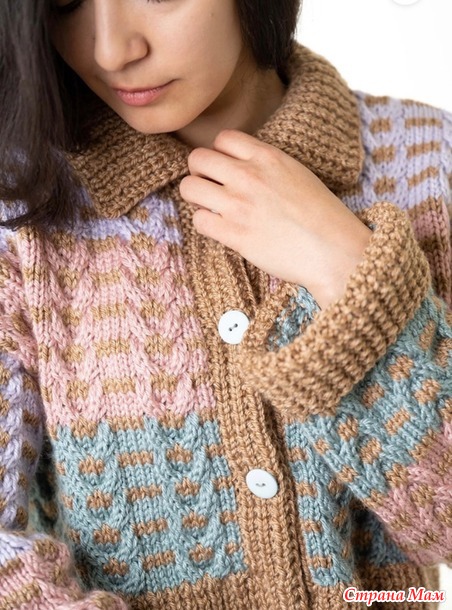 Cropped-Cable-Cardi (Укороченный кардиган с косичками)