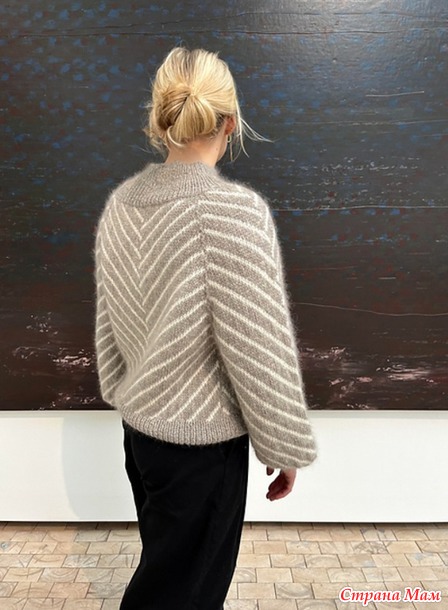 Свитер MY HERRINGBONE JUMPER. Дизайн от NORgardknitters. Спицы.
