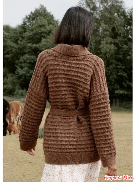 Кардиган Alta Moda Alpaca. Спицы.