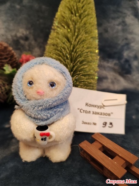 Заказ №93* Жена деда Мороза на санках.