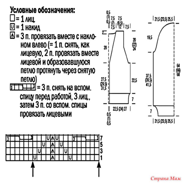 Ажурный жакет. Спицы.