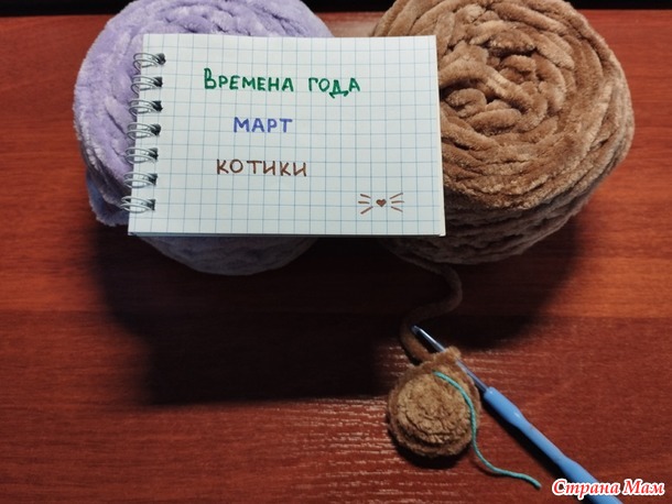 Времена года. Март. Плюшевая кошечка.