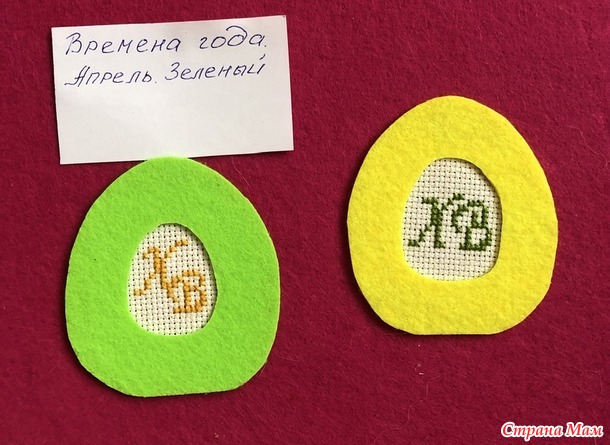 Времена года. Апрель. Пасхальное яйцо