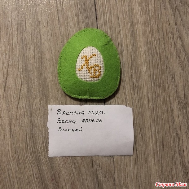 Времена года. Апрель. Пасхальное яйцо
