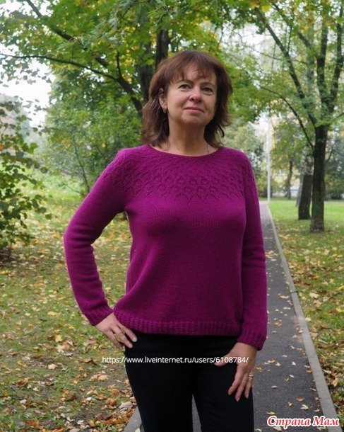 Джемпер Азарина от Alena Malevitch. Спицы.