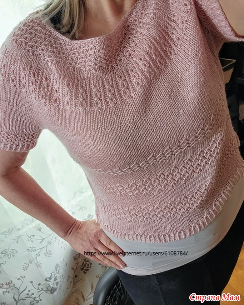 Джемпер Sakura by Knitting For Breakfast. Спицы.