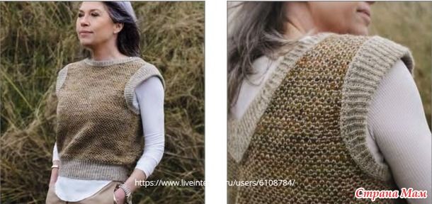 Жилет Marram by Natasja Hornby. Спицы.