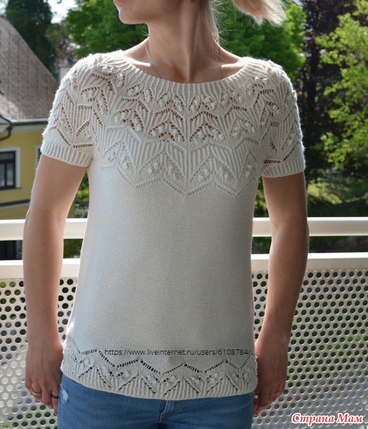 Джемпер Pure Tee by Valentina Bogdanova. Спицы.