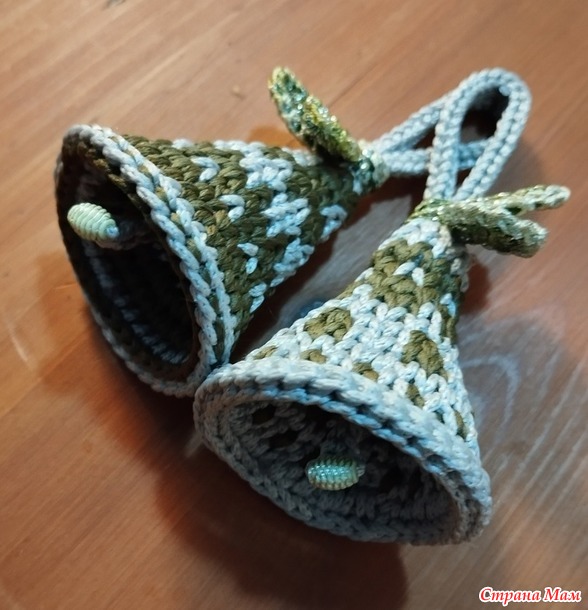 Новогодние колокольчики крючком