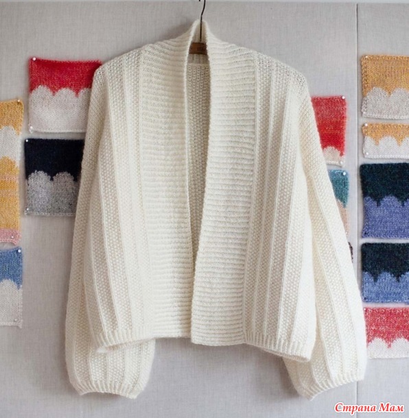 Кардиган VILLA WRAP от Anne Ventzel. Спицы.