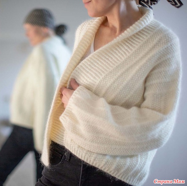 Кардиган VILLA WRAP от Anne Ventzel. Спицы.
