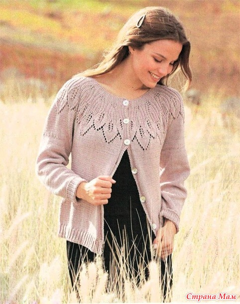Кардиган Listen to Nature от DROPS Design. Спицы.