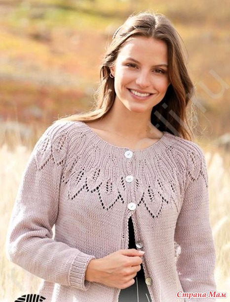 Кардиган Listen to Nature от DROPS Design. Спицы.