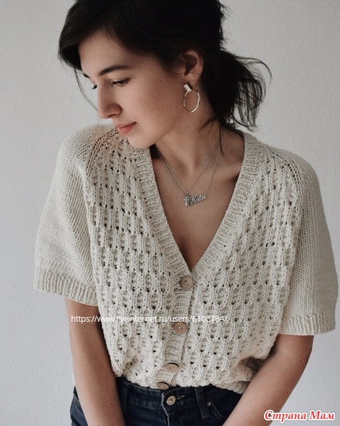 Кардиган Boston от Ekaterina Vorobeva. Спицы.