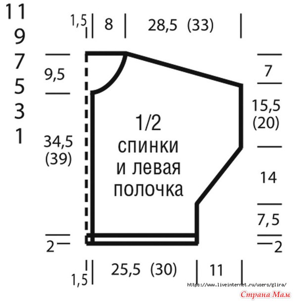Летний ажурный жакет. Спицы.