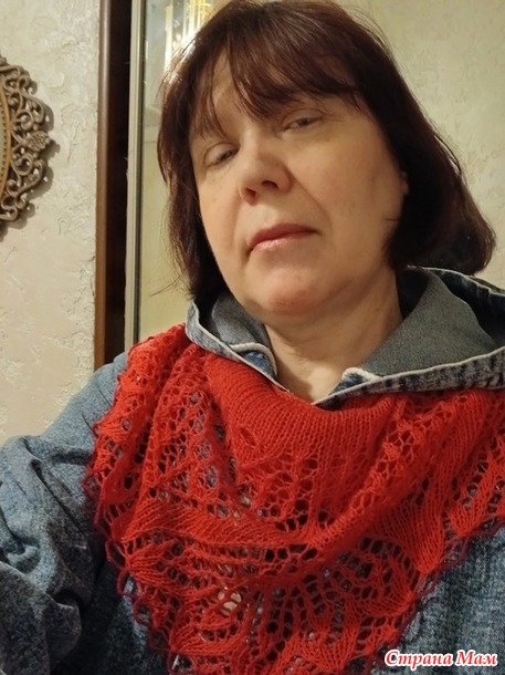Две шали "Бургундия". Или как бороться с запасами?