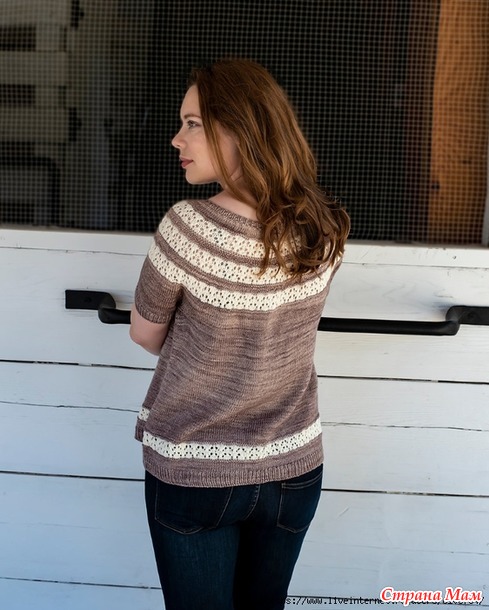 Топ Rialto Ripples Topby Irina Anikeeva. Спицы.