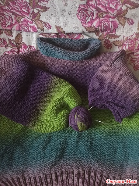 Довяжика. Свитерок из кауни.