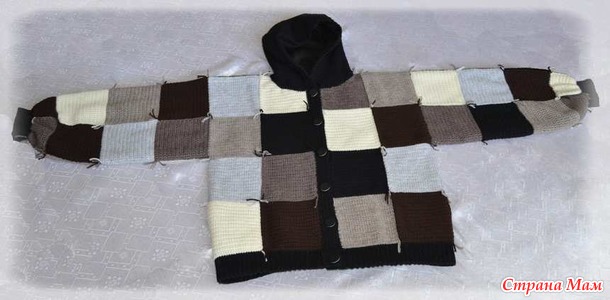 Кардиган из квадратов.