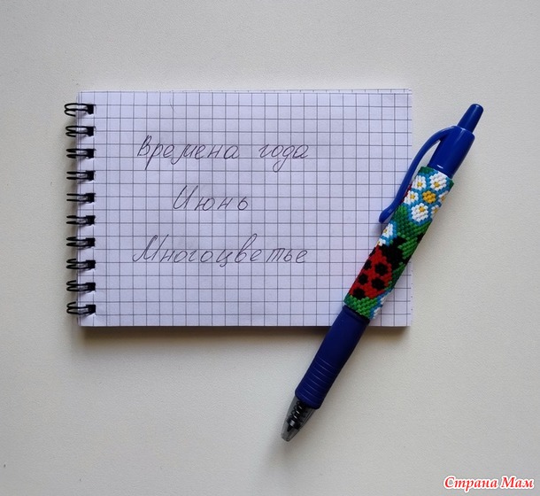 Времена года. Июнь. Pen wraps или одежки для ручек №2