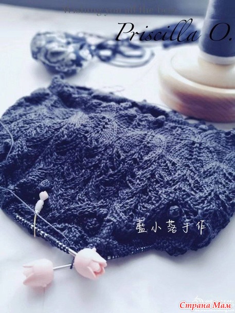 Летняя кофточка из шелка Xiaoshi-Yunbo. Спицы.