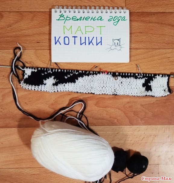 Времена года. Март. Котики. Прихватка